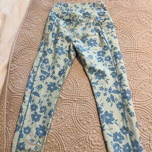 Peloton Blue Floral Leggings